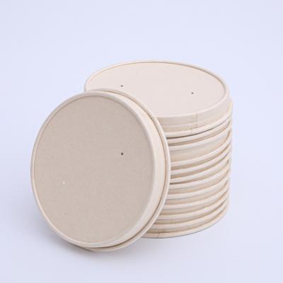 Vented paper lids for paper cups