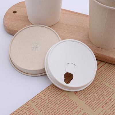 Compostable biodegradable hot coffee paper cup lid