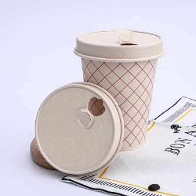 Disposable double hollow wall compostable paper cups