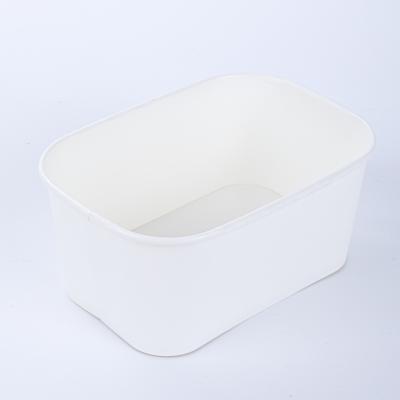 Wholesale sustainable compostable disposable rectangular paper bowls