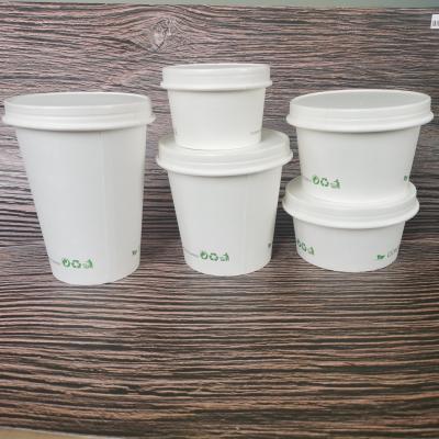 Compostable paper soup cup lids 115mm