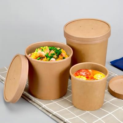 Disposable Paper soup bowl paper container for hot soup