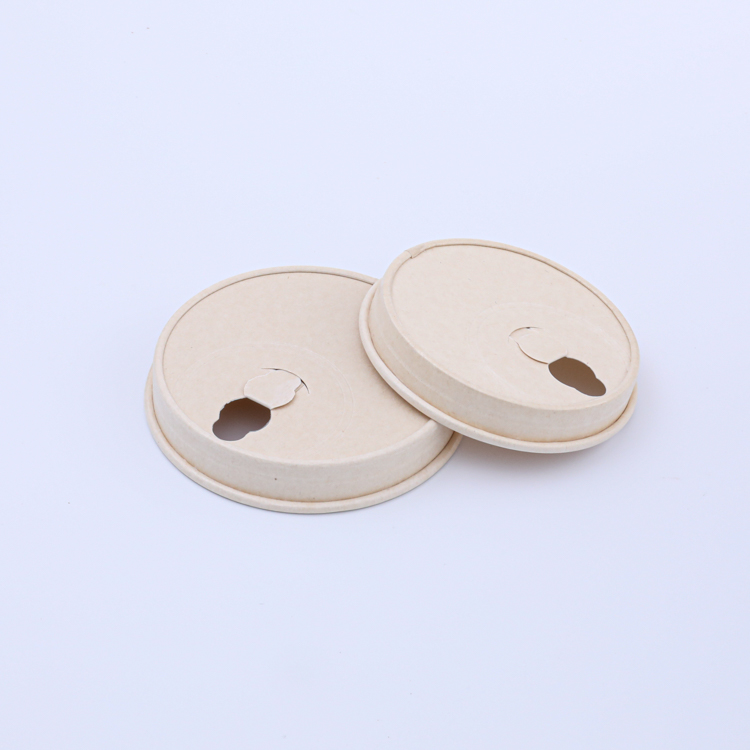 Biodegradable disposable paper lid