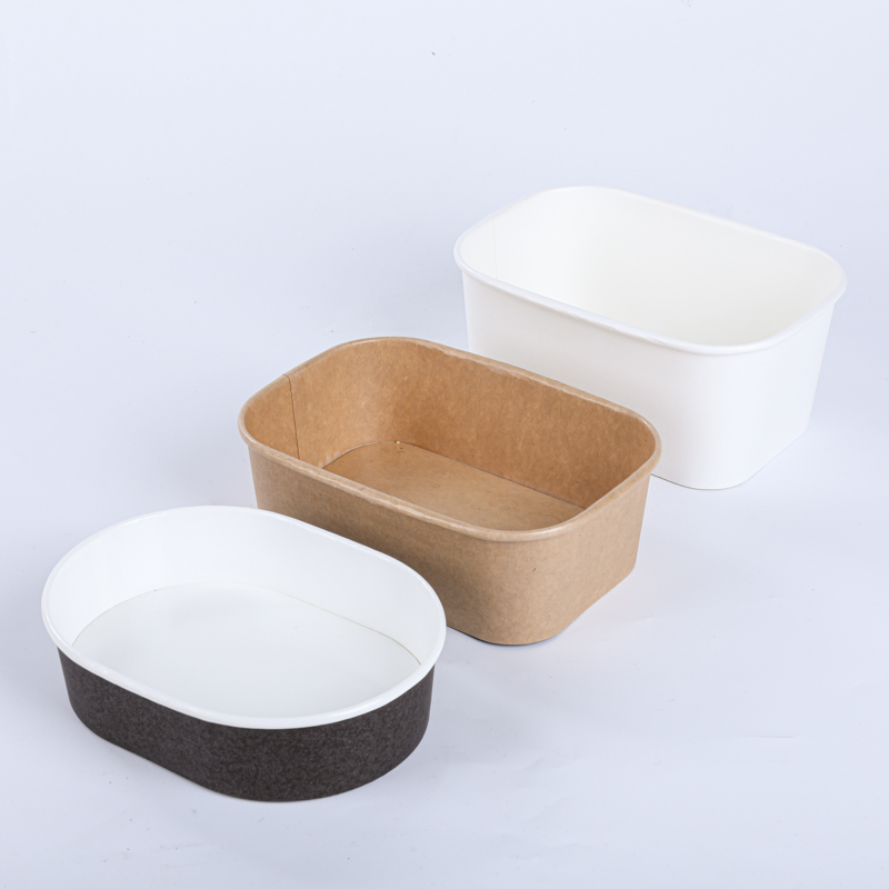 Bio-based Coating Square Paper Salad Bowls With Lids,Bio-based Coating  Square Paper Salad Bowls With Lids Manufacturers