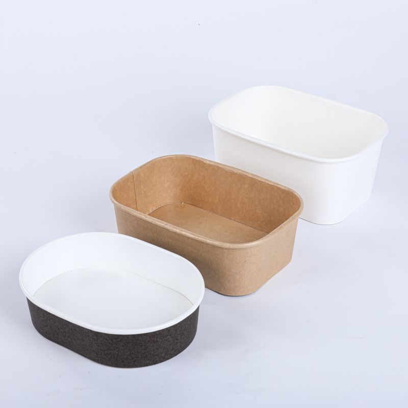 Microwave-safe 500ml paper bowl