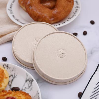 Natural unbleached paper lids for cups