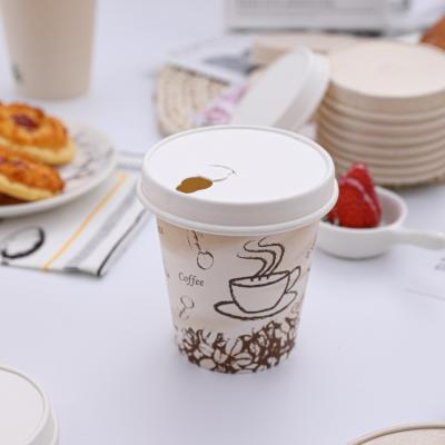 Sealable flexo printing paper cups with lids