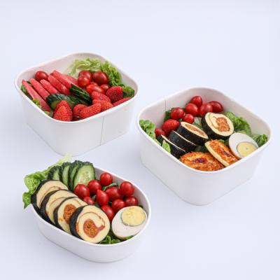 High quality square paper bowl supplier
