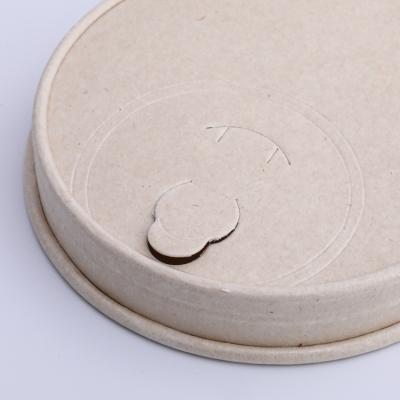 High quality disposable bagasse paper coffee cup lids