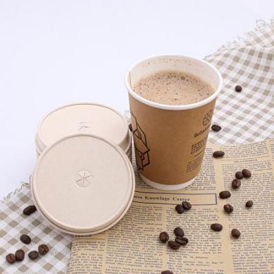 High grade compostable paper lids for cups bowls