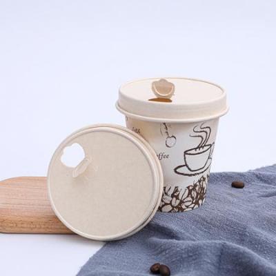 Aqueous bio paper coffee lid