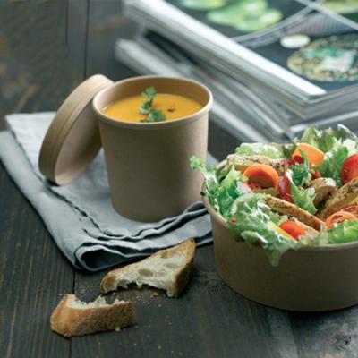 High Quality Disposable Takeaway Kraft Paper Soup Bowl