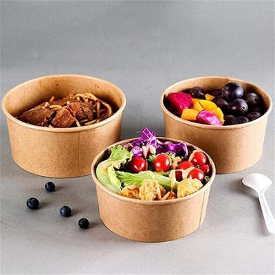 Custom Printing Food Packing Container Paper Salad Bowl