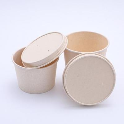 Hot sale disposable kraft paper soup bowl