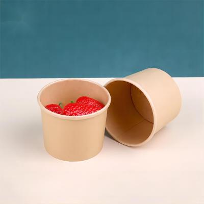 Disposable Eco-friendly Hot Soup Paper Bowl with Lid