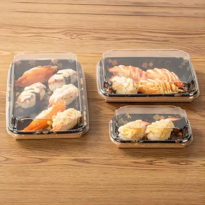 Disposable Food Grade Kraft Paper Container Tray
