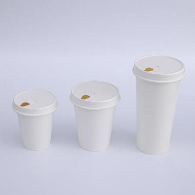 Custom Size 6oz 8oz 12oz 16oz White Recyclable Disposable Paper Cup