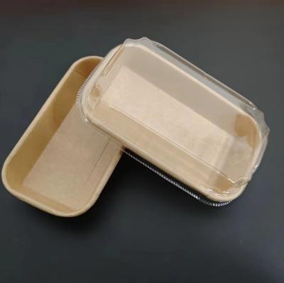Hot Selling Recyclable Kraft Paper Sushi Food Tray Containers