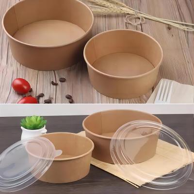 Disposable eco-friendly salad paper bowl