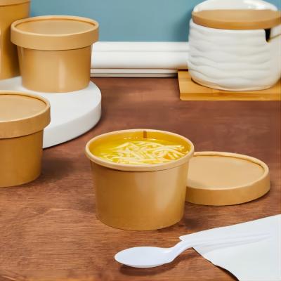 100% Biodegradable Disposable Soup Bowls Paper Bowl Hot Soups Food