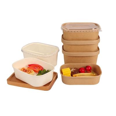 Eco Friendly To Go Containers For Food Rectangle Paper Bowl