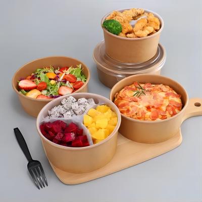 Custom Packaging Disposable Paper Salad Bowl