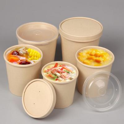 Customized Disposable Microwaveable Soup Bowl With Lid