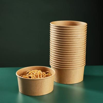 Disposable eco-friendly salad paper bowl