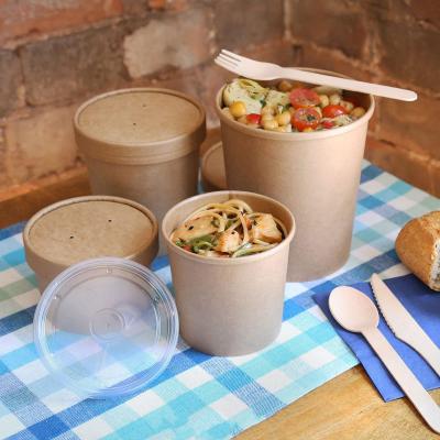 Disposable eco-friendly soup paper bowl